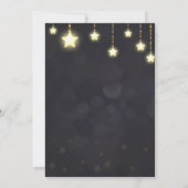 Twinkle Twinkle Little Star Gold Baby shower Kaart (Achterkant)