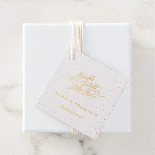 Twinkle Twinkle Little Star Gold Foil Bedankjes Labels (Met doos)