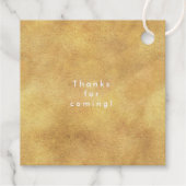 Twinkle Twinkle Little Star Gold Foil Bedankjes Labels (Achterkant)