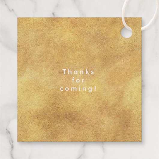 Twinkle Twinkle Little Star Gold Foil Bedankjes Labels (Achterkant)