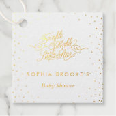 Twinkle Twinkle Little Star Gold Foil Bedankjes Labels (Voorkant)