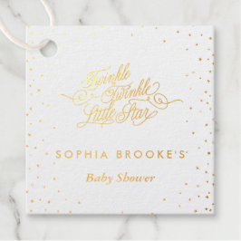 Twinkle Twinkle Little Star Gold Foil Bedankjes Labels