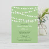 Twinkle Twinkle Little Star Invitation (groen) Kaart (Staand voorkant)