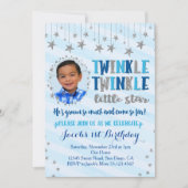 Twinkle Twinkle Little Star Invitation Kaart (Voorkant)