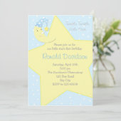 Twinkle Twinkle Little Star Invitation - met Moon Kaart (Staand voorkant)