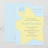 Twinkle Twinkle Little Star Invitation - met Moon Kaart (Voorkant / Achterkant)