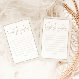 Twinkle Twinkle Little Star Ivory Baby shower Advieskaart