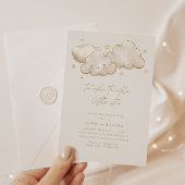 Twinkle Twinkle Little Star Ivory Baby shower Kaart