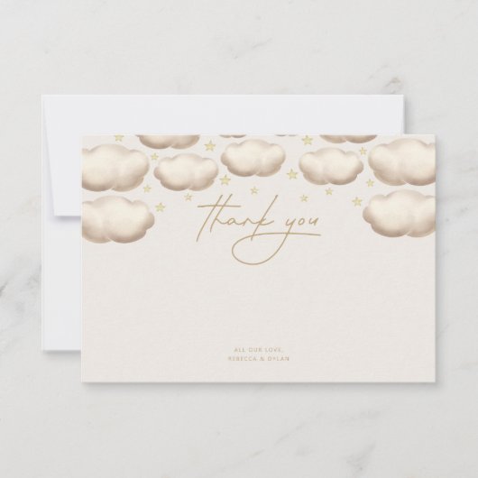 Twinkle Twinkle Little Star Ivory Bedankkaart (Voorkant)