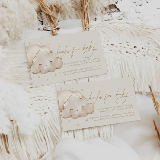 Twinkle Twinkle Little Star Ivory Book Request Informatiekaartje