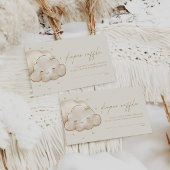 Twinkle Twinkle Little Star Ivory Diaper Raffle Informatiekaartje