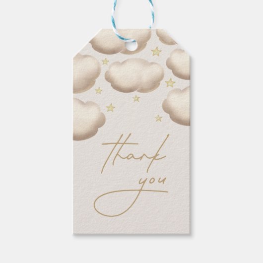 Twinkle Twinkle Little Star Ivory Hartelijk dank Cadeaulabel (Voorkant)