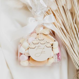 Twinkle Twinkle Little Star Ivory Hartelijk dank Ronde Sticker