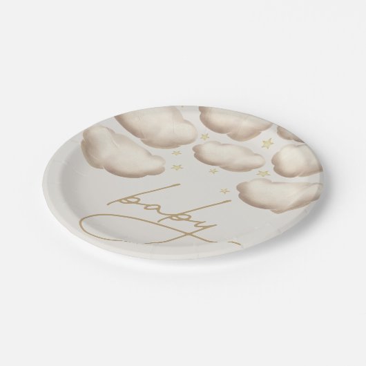 Twinkle Twinkle Little Star Ivory Papieren Bordje (Gekanteld)