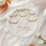 Twinkle Twinkle Little Star Ivory Papieren Bordje<br><div class="desc">Integreer uw sterrennacht baby shower thema met dit schattige en eenvoudige wegwerp bord,  de perfecte aanvulling op uw tafel instelling.</div>