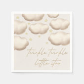 Twinkle Twinkle Little Star Ivory Servet (Voorkant)