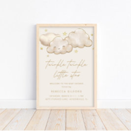 Twinkle Twinkle Little Star Ivory Welcome Poster