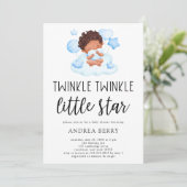 Twinkle Twinkle Little Star Jongen Kaart (Staand voorkant)