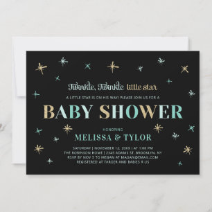 Twinkle Twinkle Little Star Jongens Baby Shower Kaart