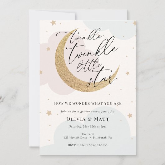 Twinkle Twinkle Little Star Kaart (Voorkant)