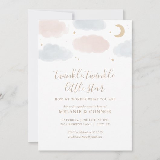 Twinkle Twinkle Little Star Kaart (Voorkant)