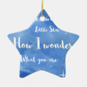 Twinkle Twinkle Little Star Keramisch Ornament (Voorkant)