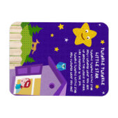 Twinkle Twinkle Little Star Kinderlied Magneet (Horizontaal)