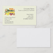 Twinkle, Twinkle Little Star-kinderverzorging Visitekaartje (Voorkant / Achterkant)