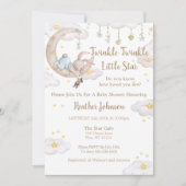 Twinkle Twinkle Little Star Konijn Baby Shower Kaart (Voorkant)