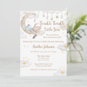 Twinkle Twinkle Little Star Konijn Baby Shower Kaart (Staand voorkant)
