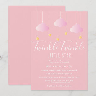Twinkle Twinkle Little Star Koppel Baby Shower Kaart