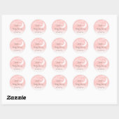 Twinkle Twinkle Little Star Koraalroze Stickers (Vel)