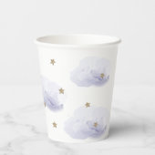 Twinkle Twinkle Little Star Lavender Baby shower Papieren Bekers (Achterkant)