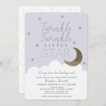 Twinkle Twinkle Little Star Lila Baby shower