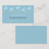 Twinkle Twinkle Little Star Luier Raffle Ticket Informatiekaartje (Voorkant / Achterkant)