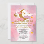 Twinkle Twinkle Little Star Meisje Baby Shower Kaart (Voorkant)