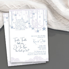 Twinkle Twinkle Little Star Moon Baby Sprinkle Kaart