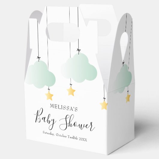 Twinkle Twinkle Little Star Neutral Baby shower Bedankdoosjes (Geopend)