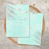 Twinkle Twinkle Little Star Neutral Baby shower Kaart