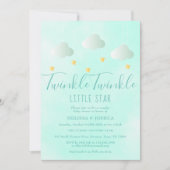 Twinkle Twinkle Little Star Neutral Baby shower Kaart (Voorkant)