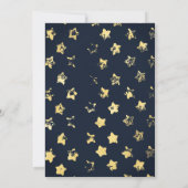 Twinkle Twinkle Little Star Neutral Shower Invite Kaart (Achterkant)