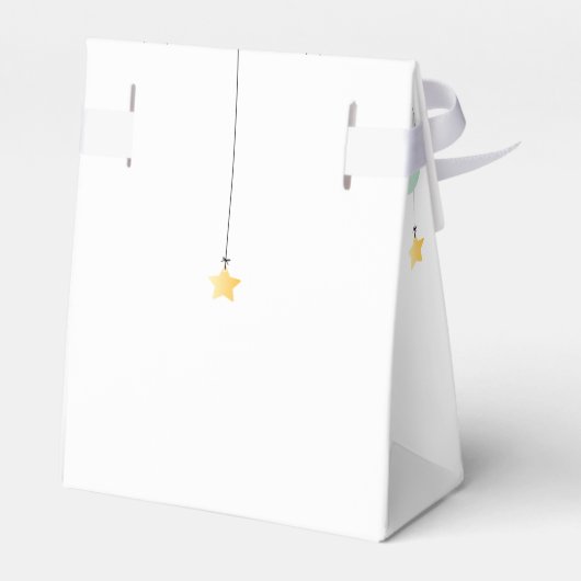 Twinkle Twinkle Little Star Neutrale Baby Shower Bedankdoosjes (Achterkant)