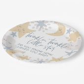 Twinkle Twinkle Little Star Nursery Baby shower Papieren Bordje (Gekanteld)