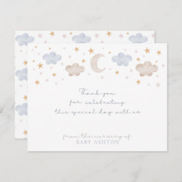 Twinkle Twinkle Little Star Nursery bedankkaart Kaart