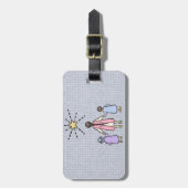 Twinkle Twinkle Little Star  Nursery Rhyme Bagagelabel (Voorkant verticaal)