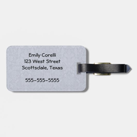 Twinkle Twinkle Little Star  Nursery Rhyme Bagagelabel (Achterkant horizontaal)