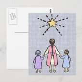 Twinkle Twinkle Little Star  Nursery Rhyme Briefkaart (Voorkant / Achterkant)