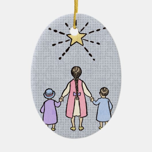 Twinkle Twinkle Little Star Nursery Rhyme Keramisch Ornament (Voorkant)