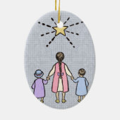 Twinkle Twinkle Little Star Nursery Rhyme Keramisch Ornament (Achterkant)
