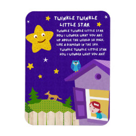 Twinkle Twinkle Little Star Nursery Rhyme Magnet Magneet